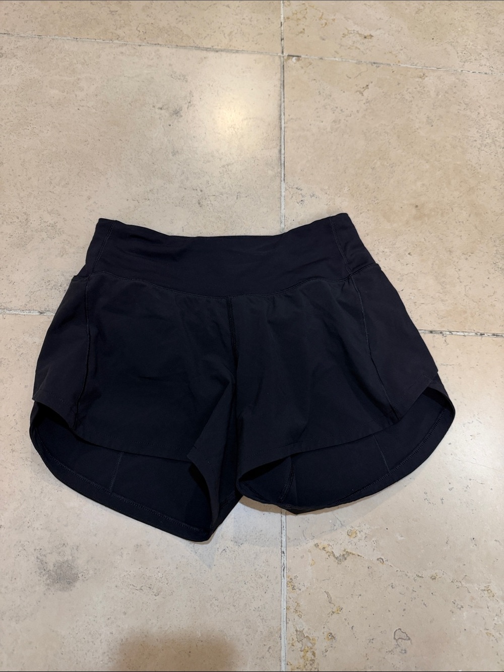 lululemon athletica Black Athletic Running Shorts